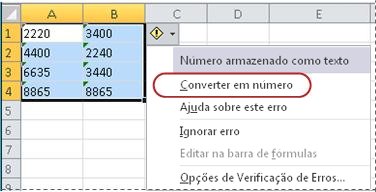 Formatar números como texto - Suporte da Microsoft