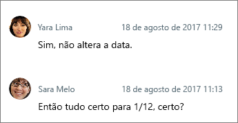 Comentários em ordem do mais novo para o mais antigo