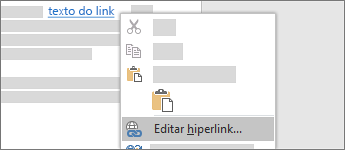Editar um hiperlink