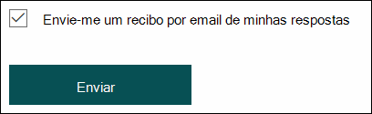 Opção para enviar um recibo por email de suas respostas no Microsoft Forms