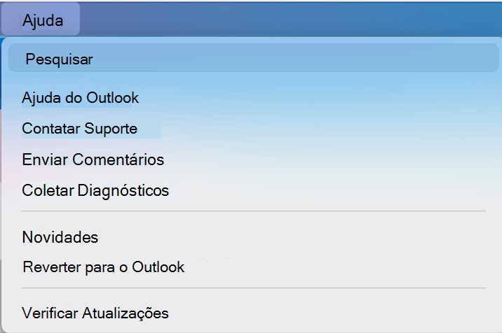 novo botão de alternância de novas opções do Outlook
