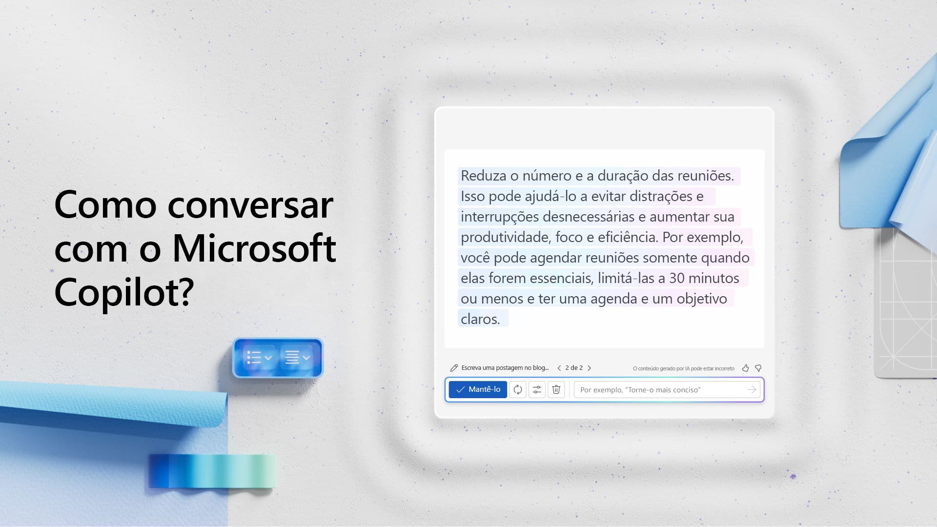 Vídeo: Como conversar com o Microsoft Copilot