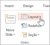 Botão de layout