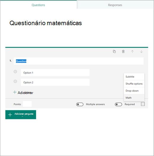 Teste de Matemática (para inteligentes)