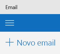 Botão Novo email no aplicativo Email do Outlook