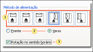 O separador Opções de Impressão da caixa de diálogo Opções de Envelope