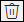 Pré-visualização do ícone de caixote do lixo para peças Web. 