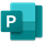 Ícone expressivo do Microsoft Publisher