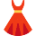 Ícone expressivo do vestido
