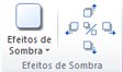Grupo Efeitos de Sombra no separador Ferramentas de Imagem do Publisher 2010