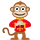 Ano do ícone expressivo do macaco