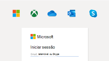 Imagem da opção Iniciar sessão com conta Microsoft
