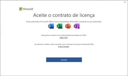 Contrato de Licença do Utilizador Final Microsoft Office 2019.