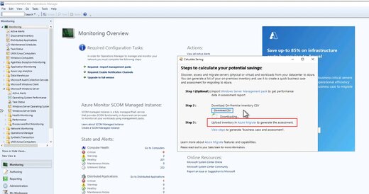 Descrição Geral da Monitorização - Captura de ecrã do Azure