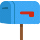 Ícone expressivo da caixa de correio fechada