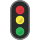 Ícone expressivo vertical do semáforo