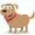 Ícone expressivo de cão