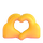 Emoji de mãos de coração do Teams