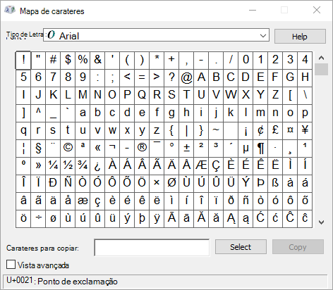Inserir Caracteres Ou Simbolos Ascii Ou Unicode Baseados No Latim