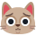 Ícone expressivo de gato triste