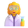 Emoji de mulher cientista do Teams