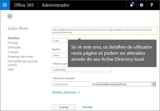 Alterar Um Nome De Utilizador E Endereço De E Mail No Office 365 Office 365 2854