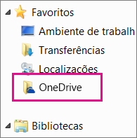 Pasta do OneDrive no Explorador do Windows