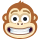 Ícone expressivo de macaco sorridente