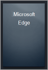 A cápsula em branco do Microsoft Edge na Biblioteca do Steam.