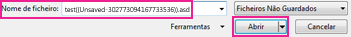 Abrir Documentos Não Guardados Recuperados no Word