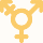 Ícone expressivo de símbolo transgénero