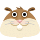 Ícone expressivo de Cara de Hamster