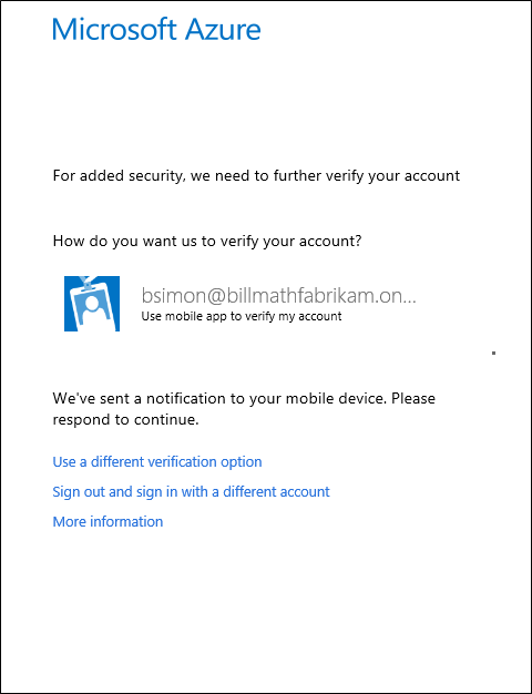A Microsoft envia uma notificação
