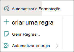 Imagem do menu Automate com Power Automamate selecionado