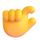 Emoji de mão a beliscar as equipas