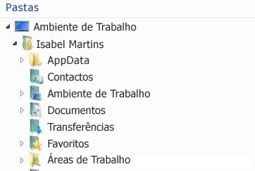As áreas de trabalho do SharePoint Workspace 2010 aparecem nesta pasta no sistema de ficheiros