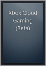 A cápsula em branco do Xbox Cloud Gaming (Beta) na Biblioteca do Steam.