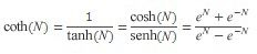 equação COTH