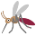 Ícone expressivo mosquito