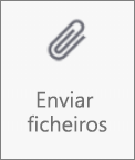 Botão Enviar ficheiros no OneDrive para Android