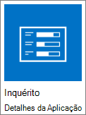 Ícone da aplicação de inquérito incluído com o SharePoint