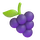 Emoji de uvas do Teams