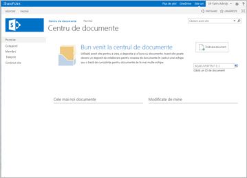 Șablon de site centru de documente