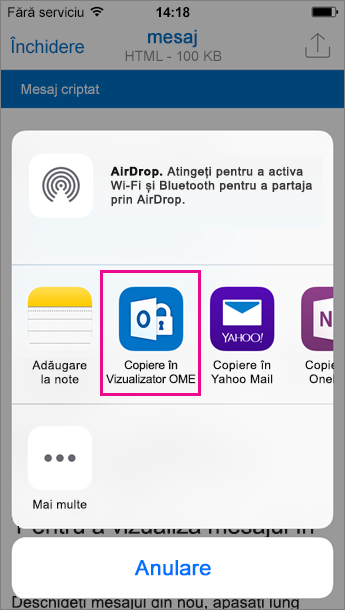 Vizualizator acasă pentru Outlook pentru iOS 3