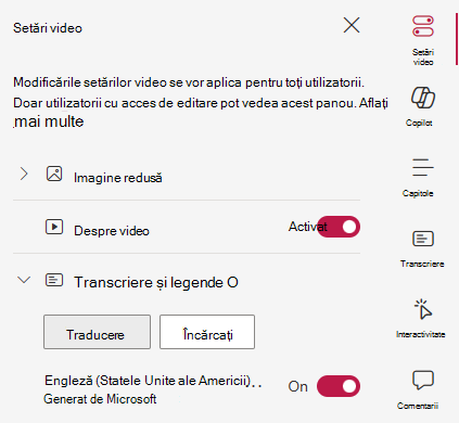 UI showing a Translate button