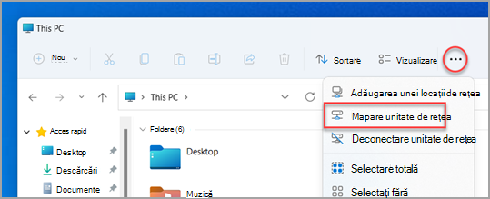 Unde găsiți Map Network Drive în Windows 11 Explorer