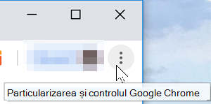 Imagine cu proprietățile browserului web Google Chrome