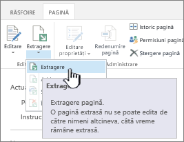 Pagina de extragere Wiki