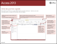 Ghidul de pornire rapidă Access 2013