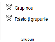 Din panglică, selectați Răsfoire Grupuri